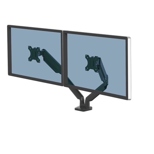 Fellowes Doppelmonitorarm Platinum Series schwarz Fellowes Doppelmonitorarm Platinum Series schwarz